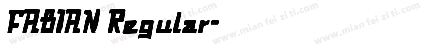 FABIAN Regular字体转换